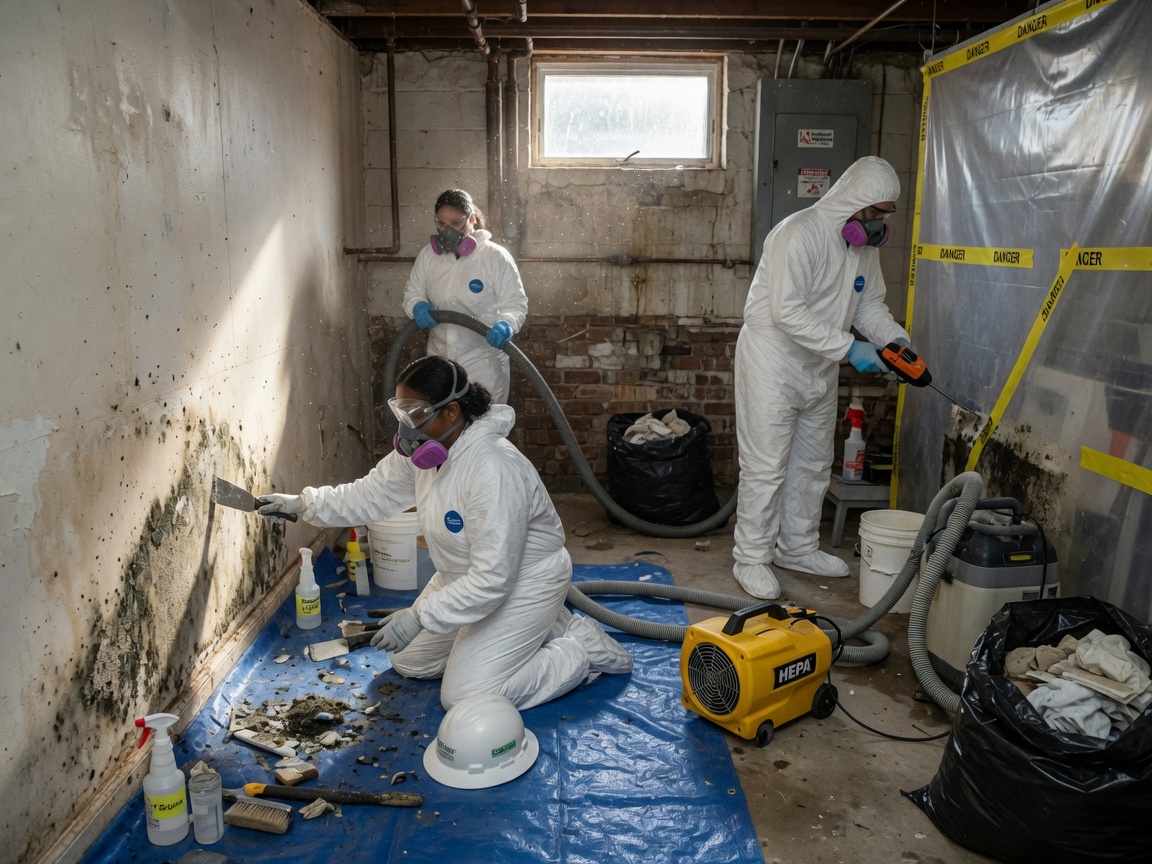 Mold Remediation work by Chattanooga Mold Pros in Chattanooga, Tennessee